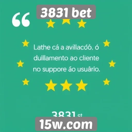 Avaliação de atendimento ao cliente da 3831 bet