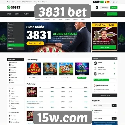 Análise da interface do usuário do site 3831 bet